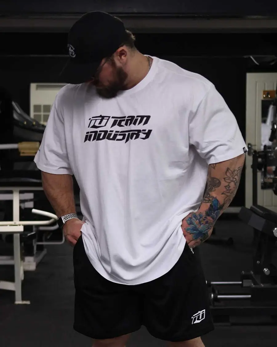 TeamIndustry oversized black training T-shirt